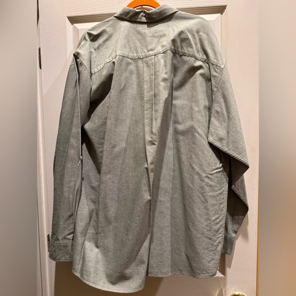 Faded Glory Grey Men Big and Tall Button-Up Shirt 2XL - Picture 4 of 4